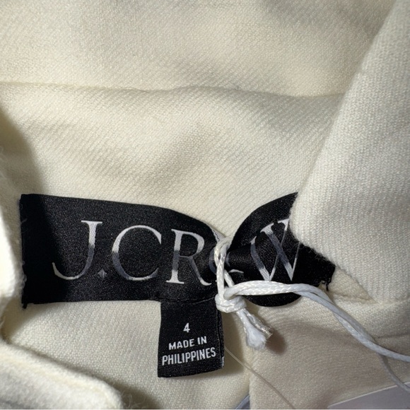 J.Crew NWT Elegant Ivory Women's Size 4 BlazerJacket Wool - Picture 5 of 11